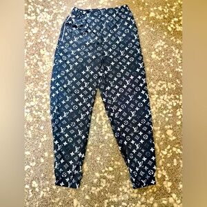 Louis Vuitton Stencil-Effect Monogram Joggers - Size FR 34 (US 0-2/XS)